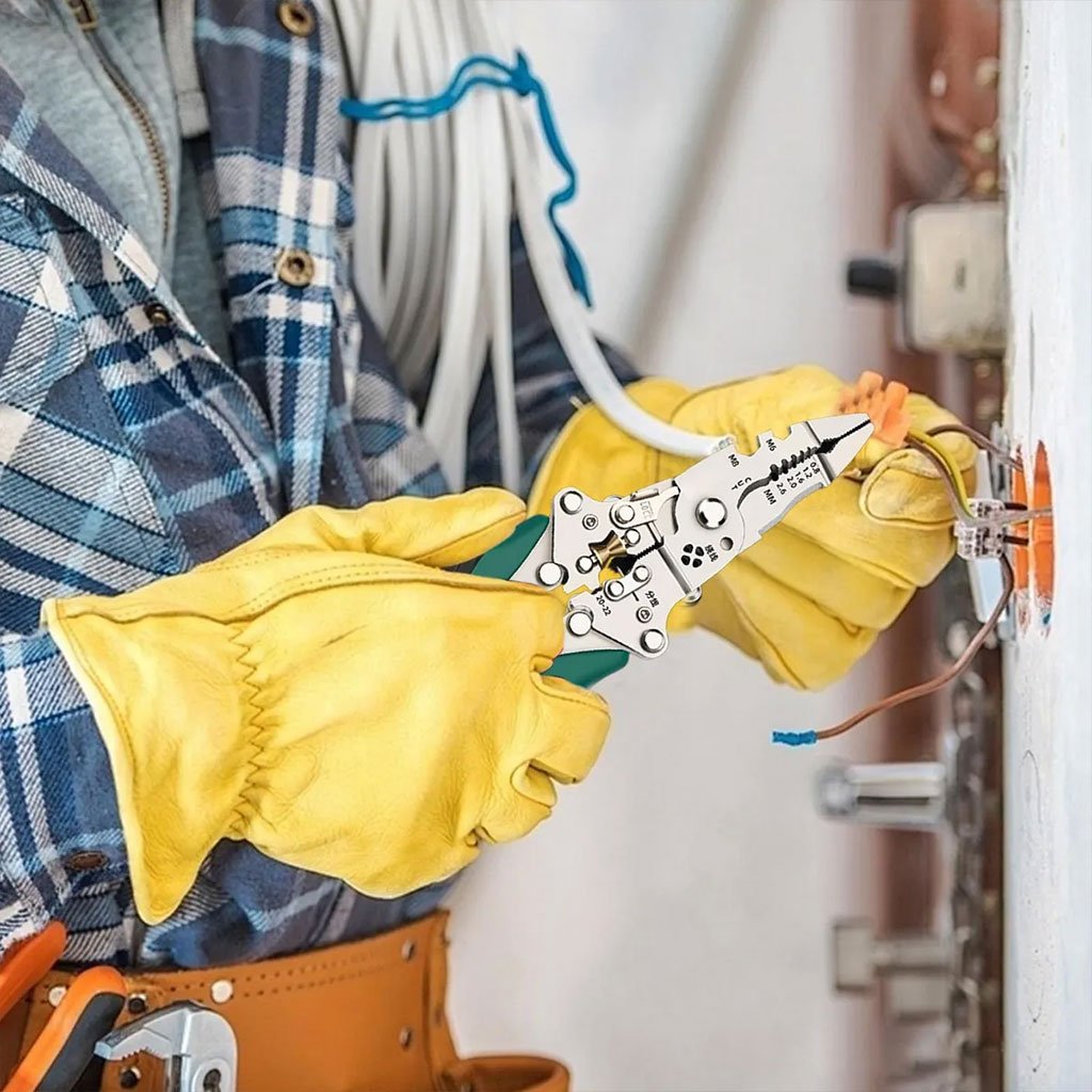 Pince à dénuder multifonction avec testeur de tension – Outil 3-en-1 pour travaux électriques précis - الصورة 4