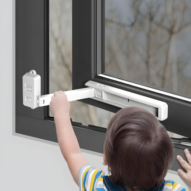 Stop Fenêtres et Verrou de Sécurité pour Enfants – Protection Intelligente Sans Perçage