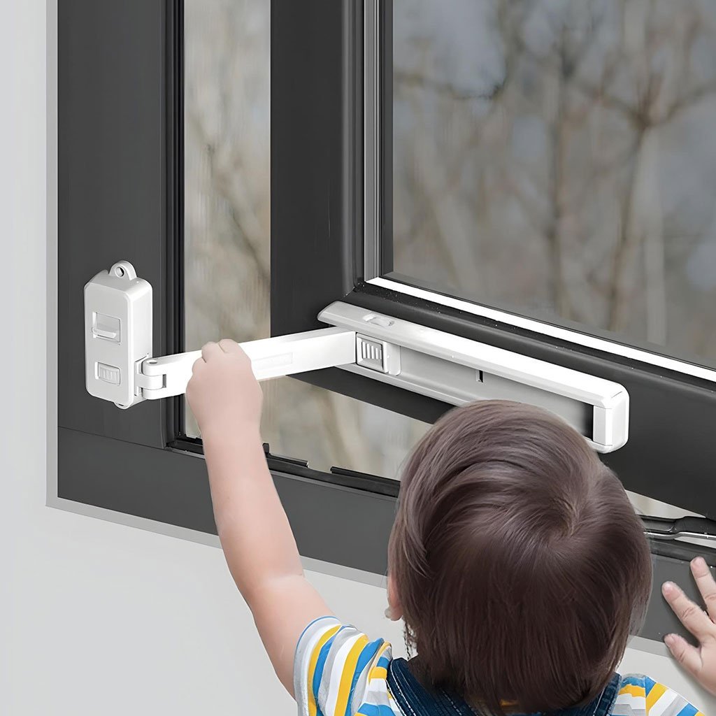 Stop Fenêtres et Verrou de Sécurité pour Enfants – Protection Intelligente Sans Perçage