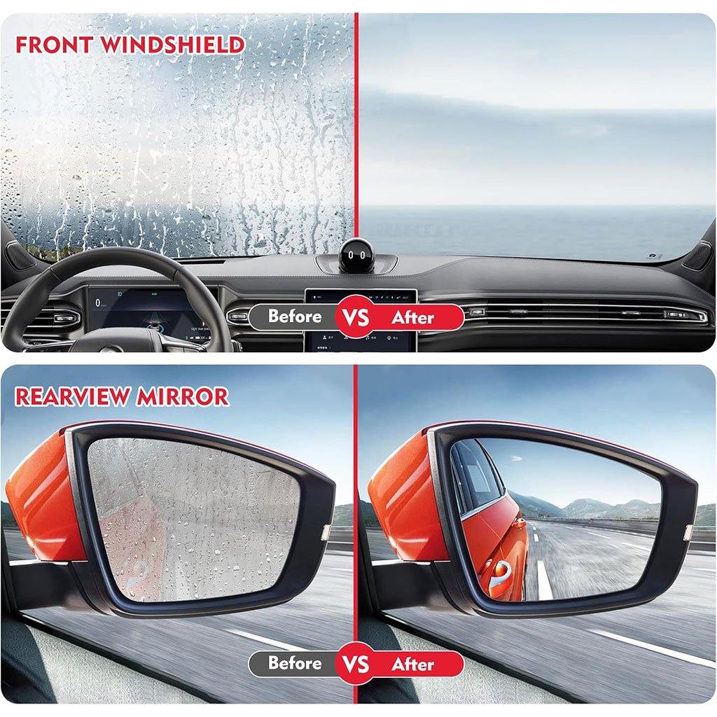 Brosse de nettoyage antibuée pour pare-brise et vitres de voiture – Clarté Instantanée, Conduite en Toute Sécurité - الصورة 2