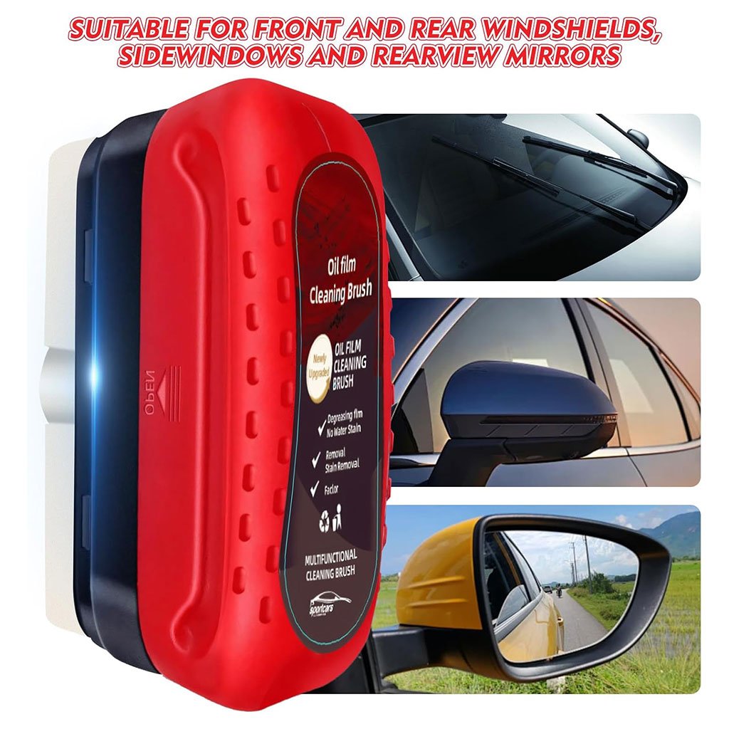 Brosse de nettoyage antibuée pour pare-brise et vitres de voiture – Clarté Instantanée, Conduite en Toute Sécurité - الصورة 3