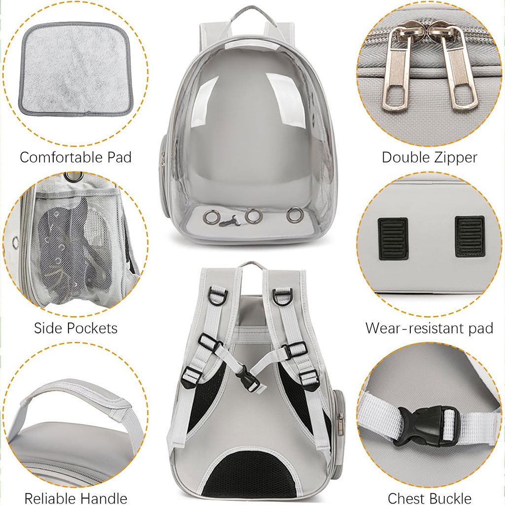 Sac à Dos de Transport Capsule pour Chat & Animaux – Confort, Sécurité & Style Moderne