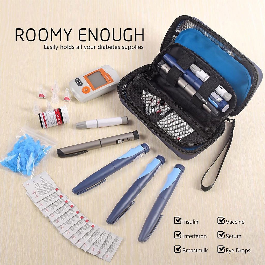 Trousse isotherme de voyage pour insuline avec écran de température - الصورة 8