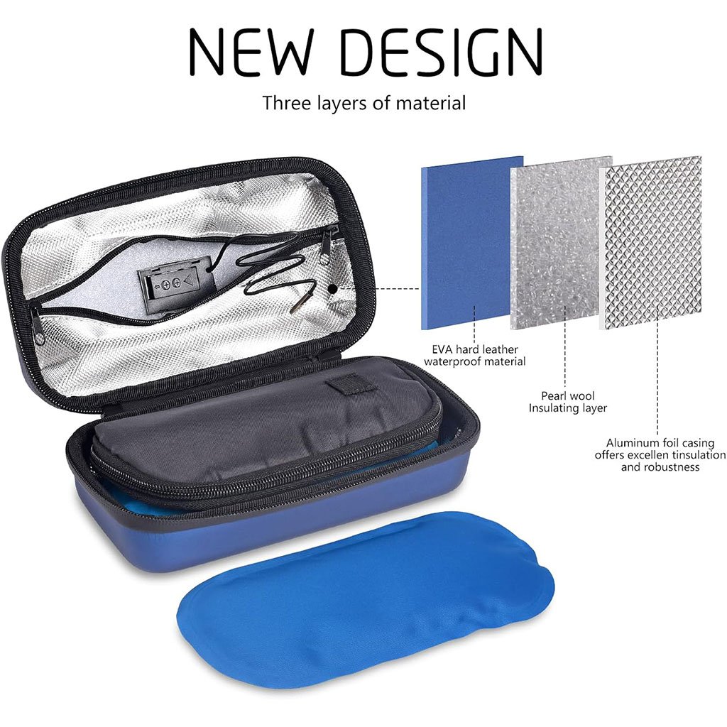 Trousse isotherme de voyage pour insuline avec écran de température - الصورة 5