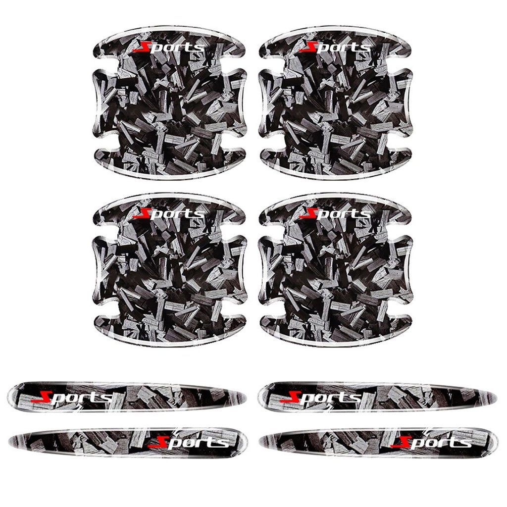 Autocollants de Poignée pour Porte de Voiture Protection Anti-Rayures 8Pcs Protection élégante – gardez vos portes sans rayures - الصورة 2