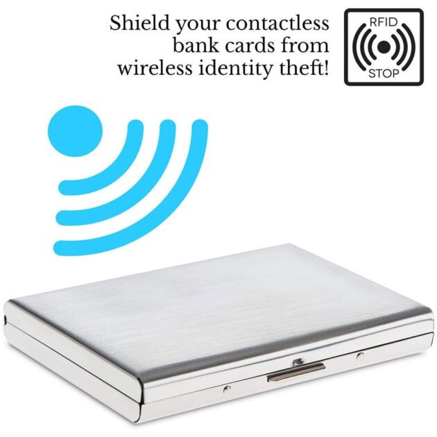 Porte-Cartes RFID Anti-Vol en Acier Inoxydable – Sécurité Digitale Maximale, Format Ultra-Compact