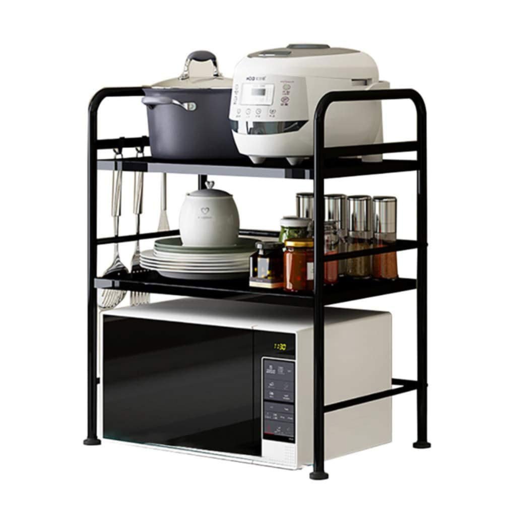 Support pour four à micro-ondes et étagère de rangement 3 étages Rangement maximal – solution robuste et intelligente pour la cuisine - الصورة 3