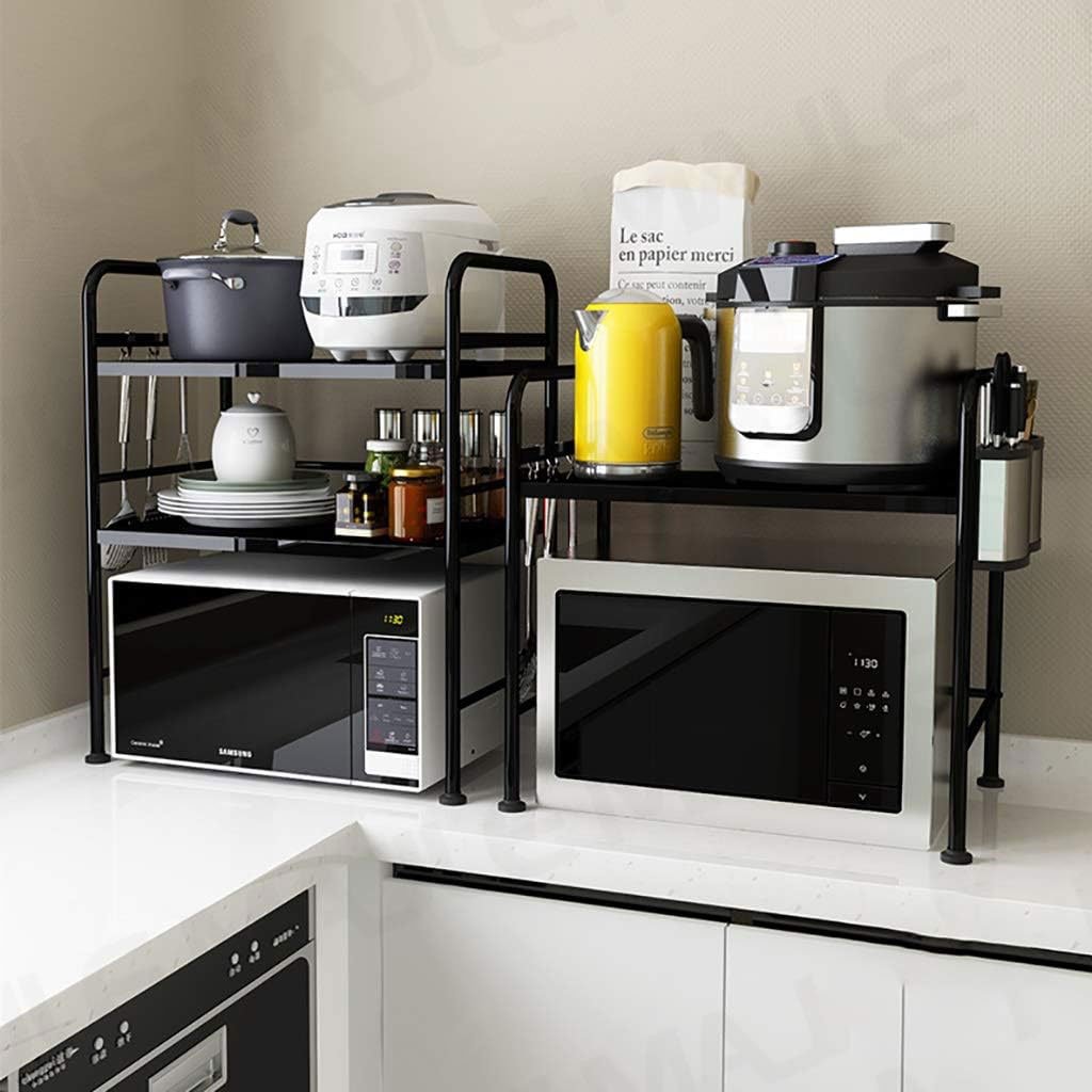 Support pour four à micro-ondes et étagère de rangement 3 étages Rangement maximal – solution robuste et intelligente pour la cuisine - الصورة 6