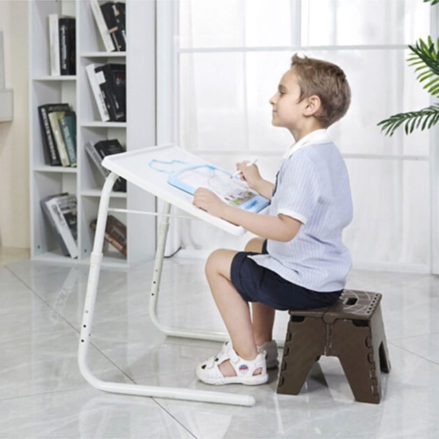 Table d’Appoint Portable & Pliante Multi-Positions – Confort Ajustable pour Maison & Bureau