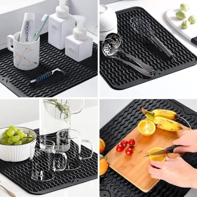 Tapis de Séchage en Silicone pour Vaisselle – Pratique, Hygiénique & Design Moderne