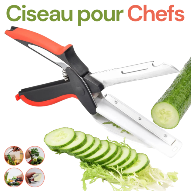 Ciseaux de Cuisine Multifonctionnel 5en1 – Précision & Rapidité en Cuisine
