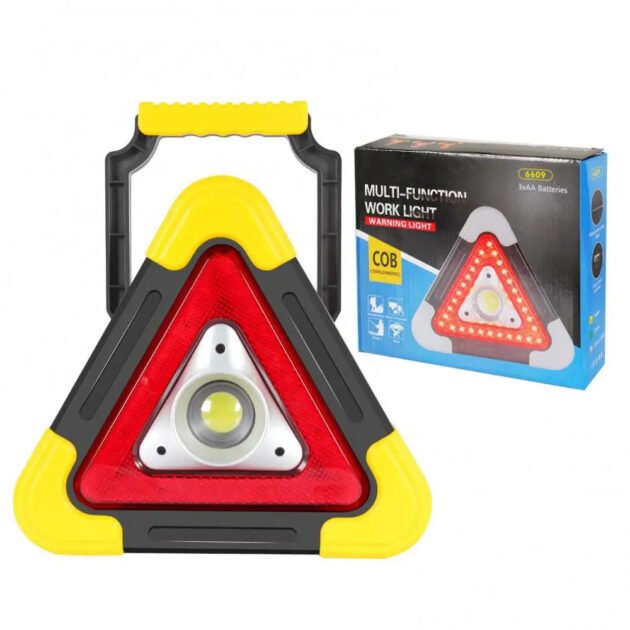 Triangle d’Alerte LED Multifonction HB-6609 – Torche Solaire 10W