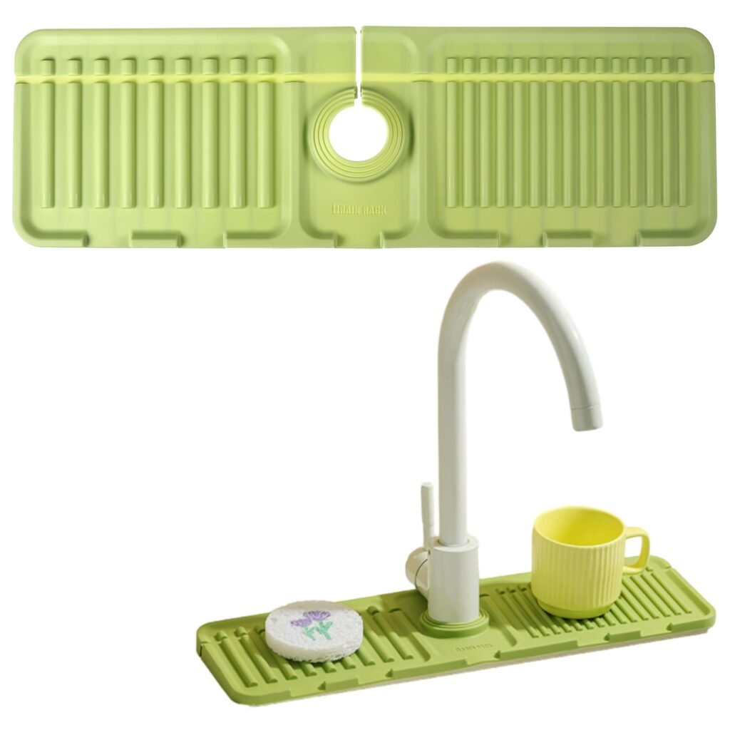 Tapis de Drainage en Silicone pour Évier – Séchage Rapide & Organisation Intelligente