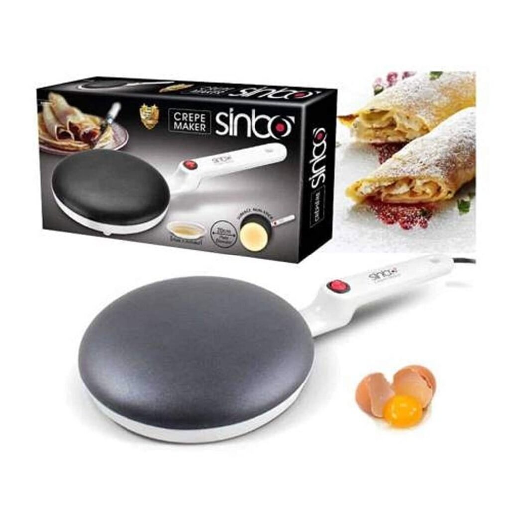 Machine à Crêpes Sinbo SP5208 – Crêpes Parfaites, Rapides & Saines