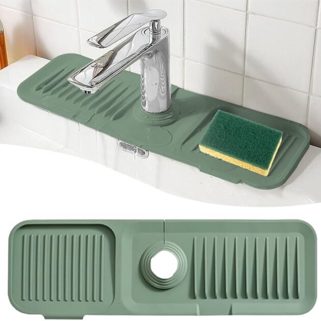 Tapis de Drainage en Silicone pour Évier – Séchage Rapide & Organisation Intelligente