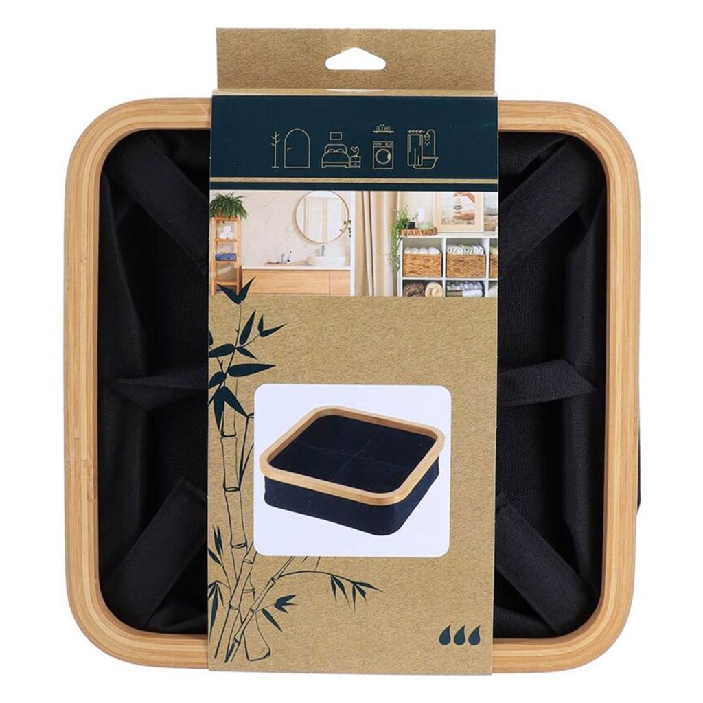 Panier de rangement pour salle de bain en feutre tissé 4 compartiments – Organisation chic et pratique au quotidien - الصورة 5