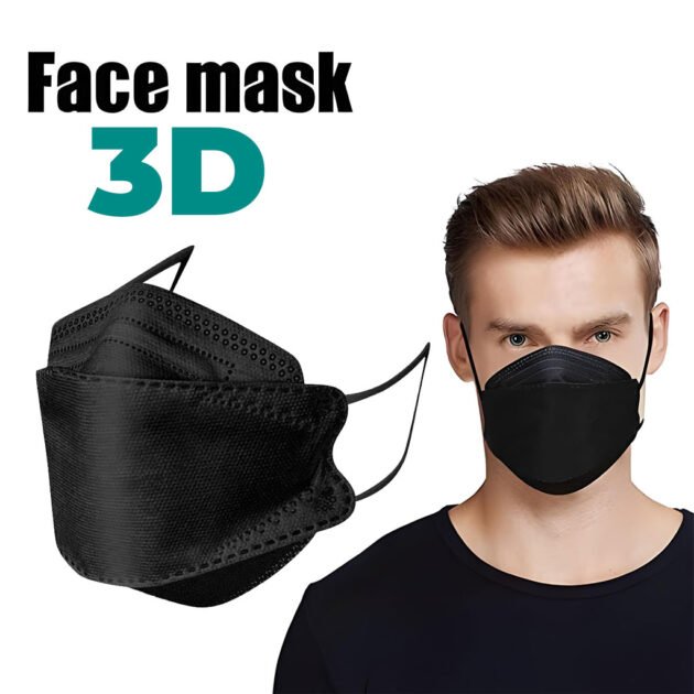 Lot de 20 Bavettes 3D FFP2 à Quatre Couches – Protection maximale avec confort optimal