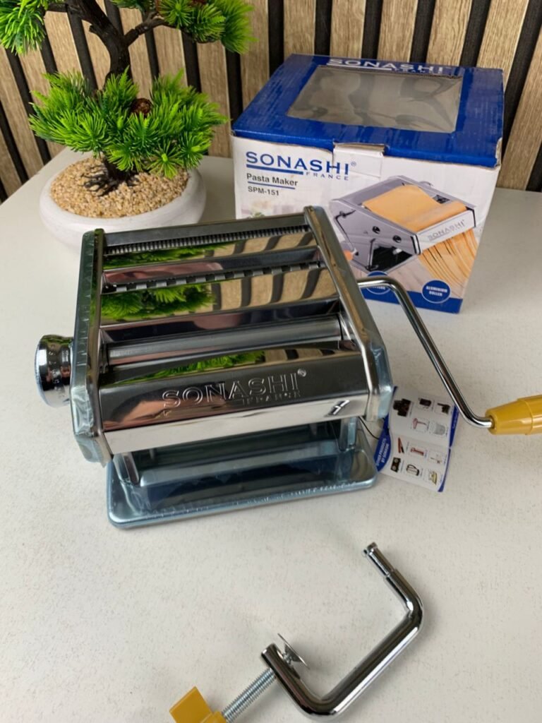 Machine À Pâtes et Nouilles Manuelle 3en1 Sonashi SPM-151 – La maîtrise parfaite de la pâte, comme un pro