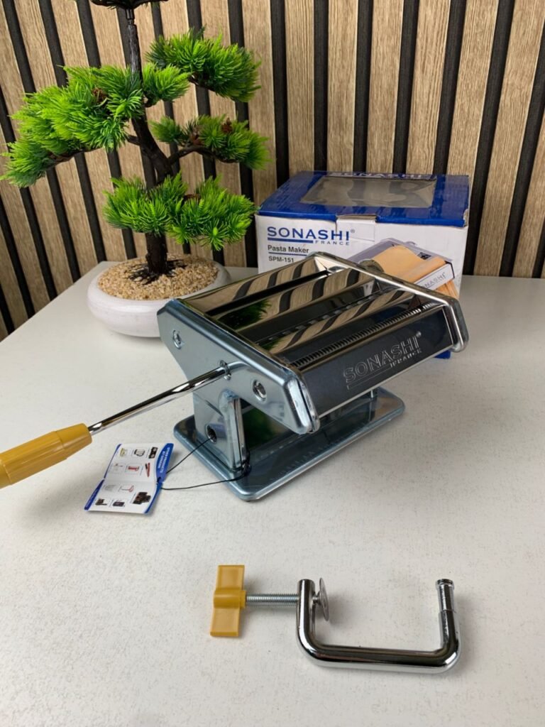 Machine À Pâtes et Nouilles Manuelle 3en1 Sonashi SPM-151 – La maîtrise parfaite de la pâte, comme un pro