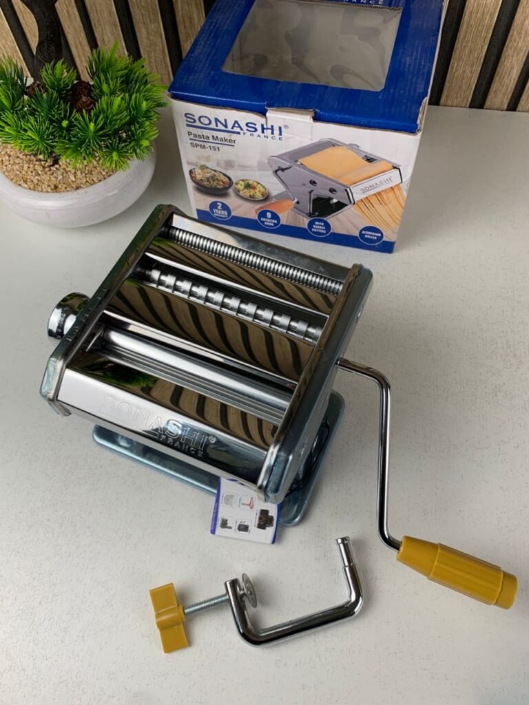 Machine À Pâtes et Nouilles Manuelle 3en1 Sonashi SPM-151 – La maîtrise parfaite de la pâte, comme un pro