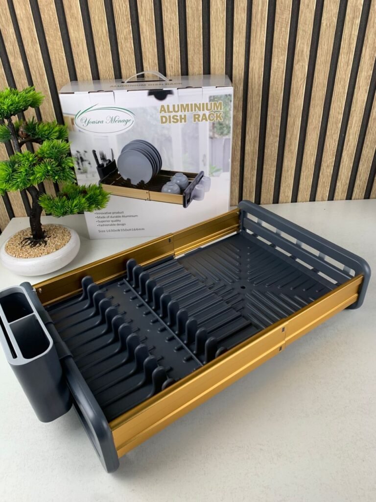Egouttoir à Vaisselle Extensible en Aluminium Durable – Optimisez votre espace cuisine