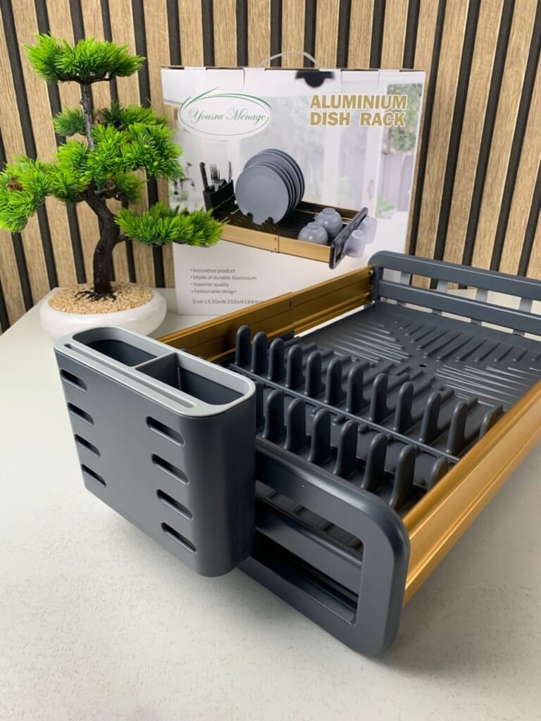 Egouttoir à Vaisselle Extensible en Aluminium Durable – Optimisez votre espace cuisine
