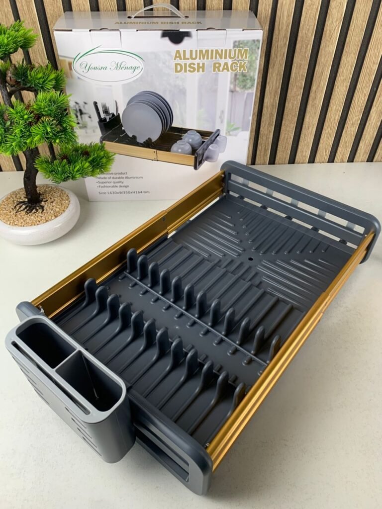 Egouttoir à Vaisselle Extensible en Aluminium Durable – Optimisez votre espace cuisine