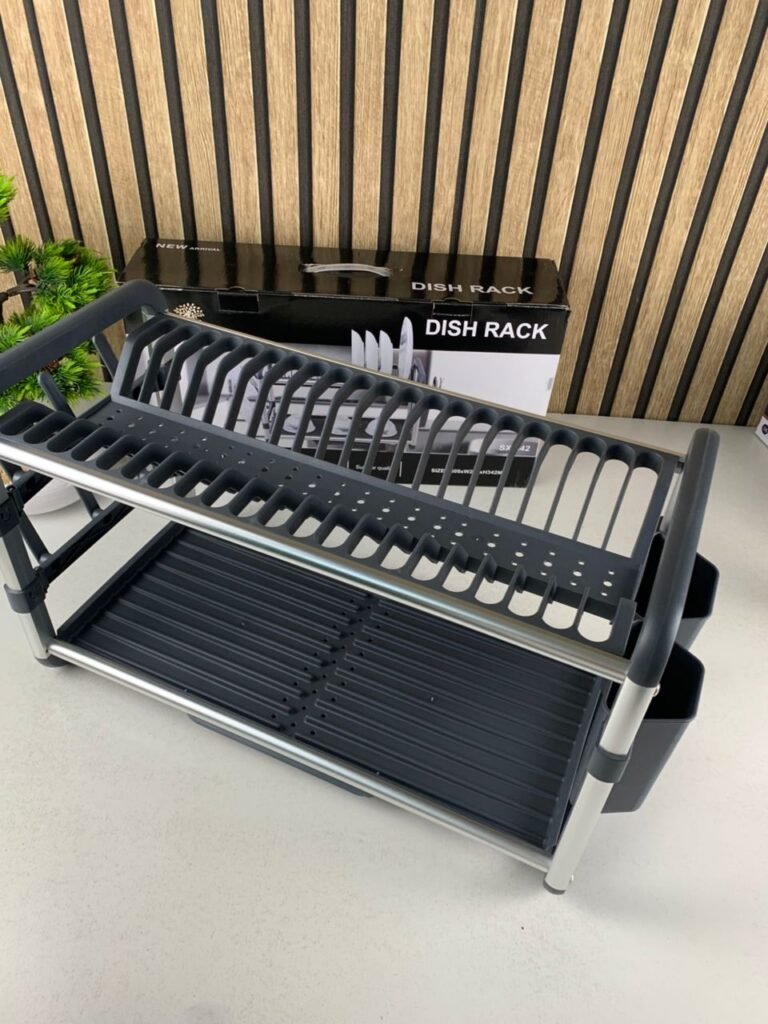 Égouttoir à Vaisselle en Aluminium de Haute Qualité 2 étages  – Gain de place et efficacité au quotidien