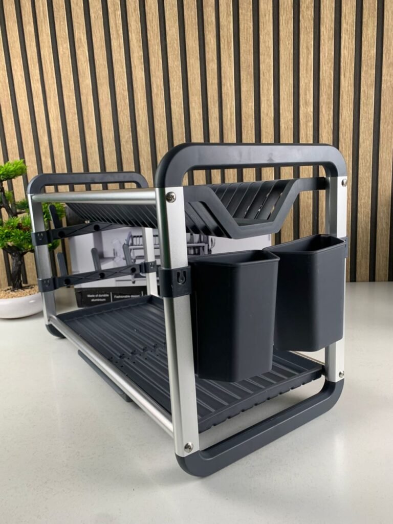 Égouttoir à Vaisselle en Aluminium de Haute Qualité 2 étages  – Gain de place et efficacité au quotidien