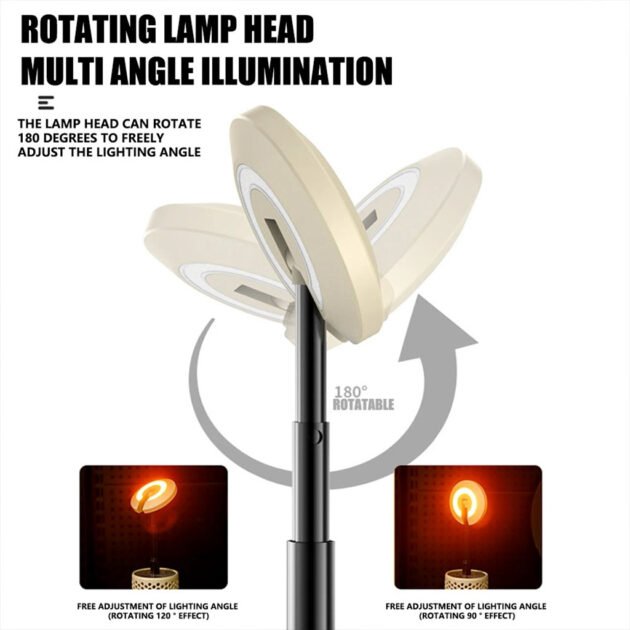 Lampe de camping design nid d’abeille rechargeable – Éclairage intelligent