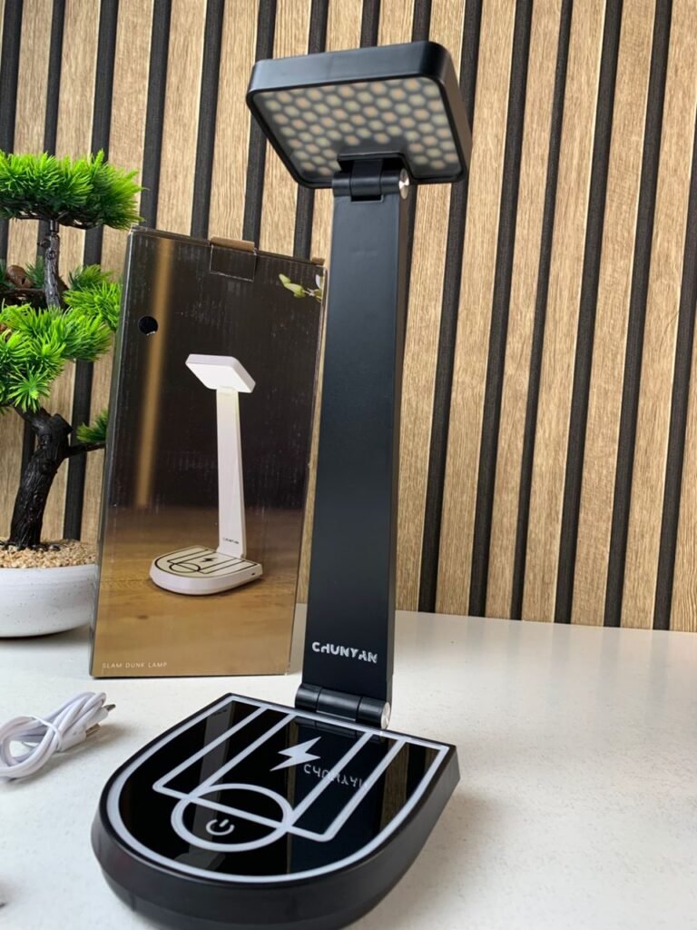 Lampe de Bureau LED avec Chargeur Sans Fil 15W – Éclairez et rechargez en toute élégance