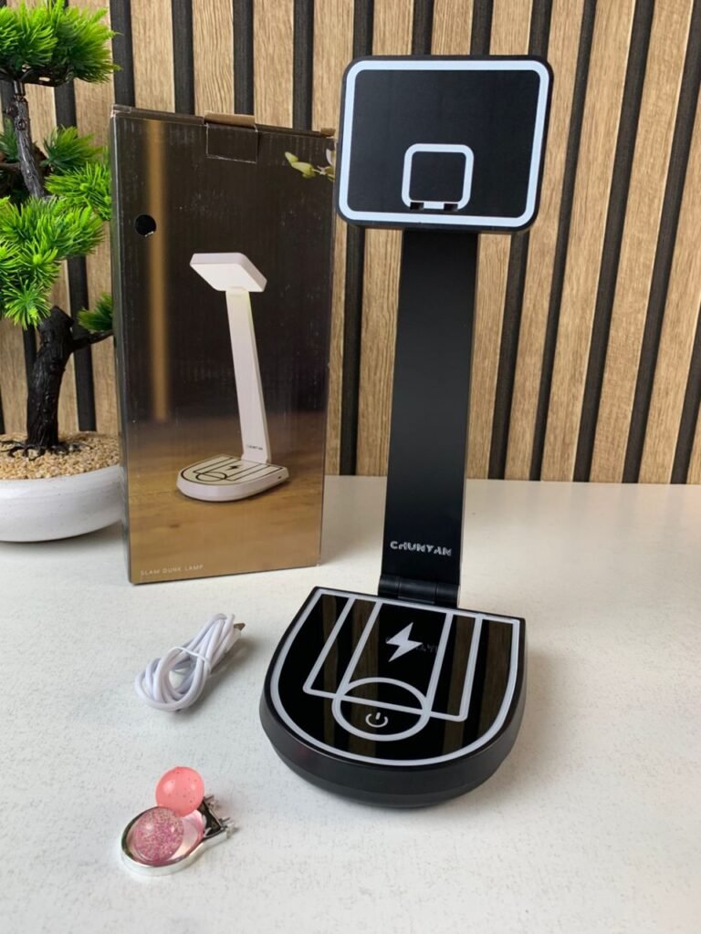 Lampe de Bureau LED avec Chargeur Sans Fil 15W – Éclairez et rechargez en toute élégance