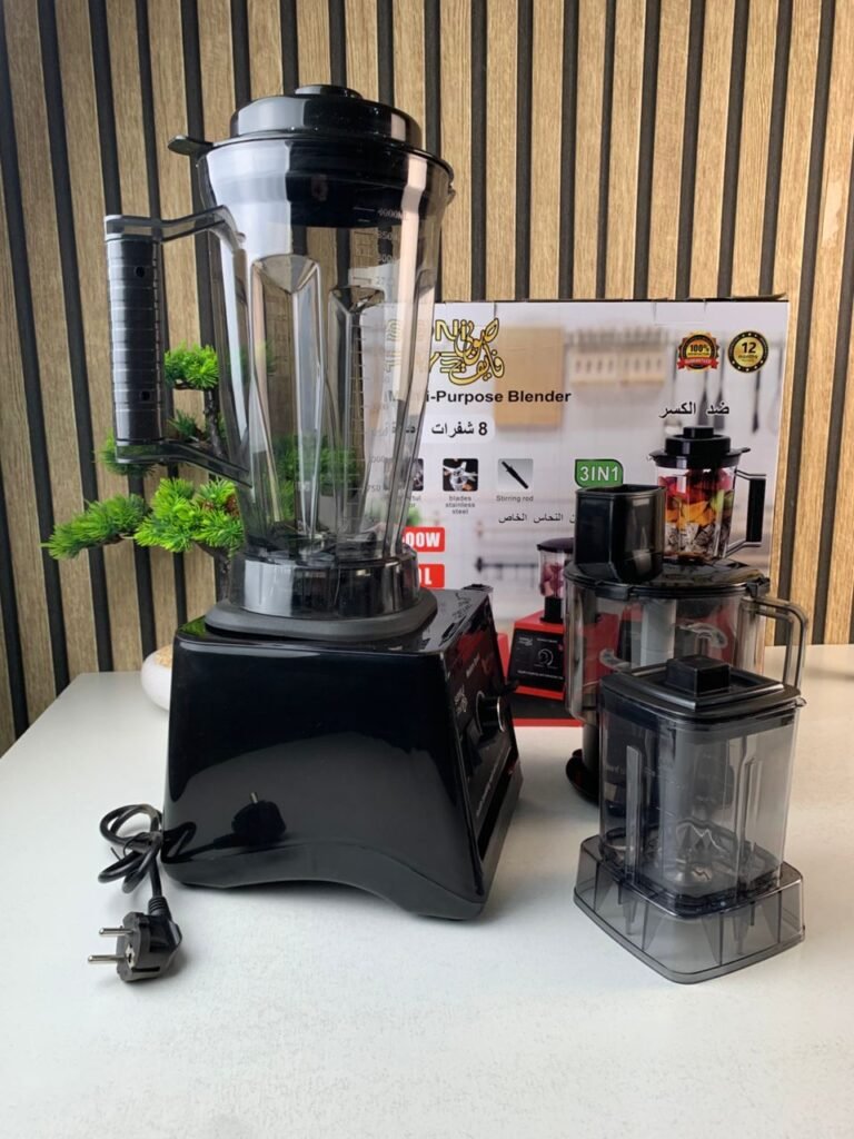 Soni Five Mixeur Blender Multifonction 3 en 1 7500W – Puissance extrême pour une cuisine professionnelle