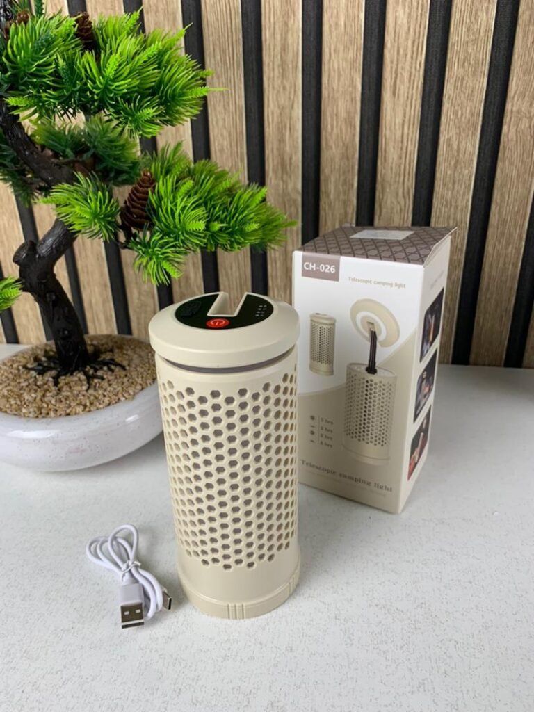 Lampe de camping design nid d’abeille rechargeable – Éclairage intelligent
