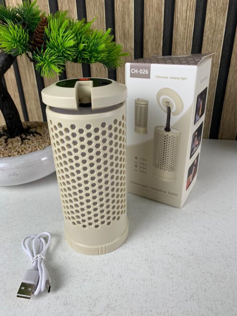 Lampe de camping design nid d’abeille rechargeable – Éclairage intelligent