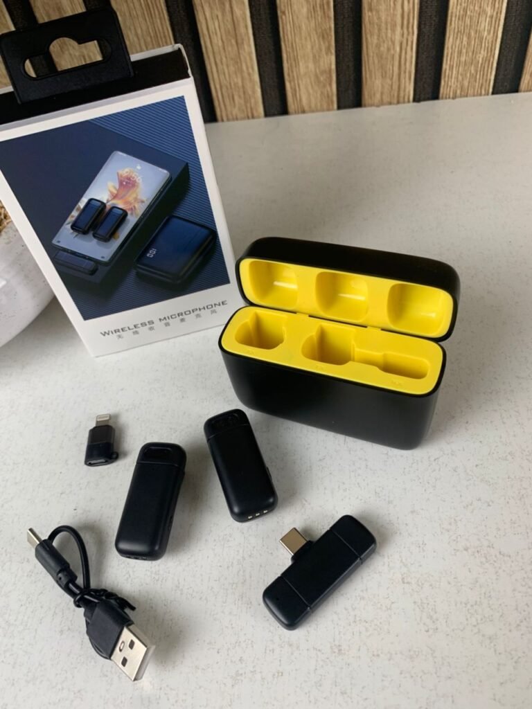 Microphone Lavalier Sans Fil Duo – Son professionnel, réduction de bruit ENC & connexion instantanée