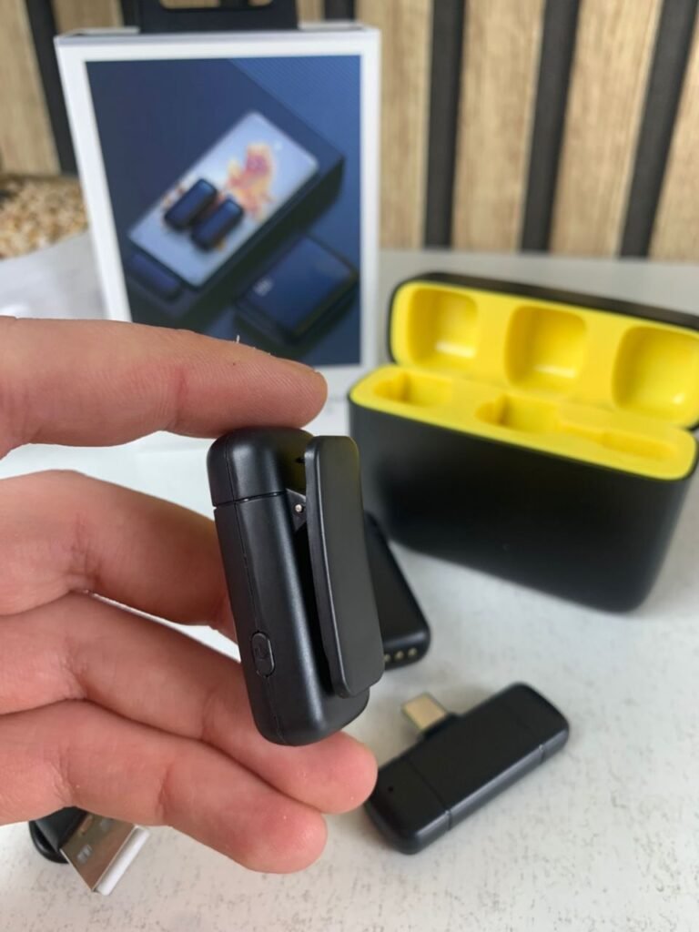 Microphone Lavalier Sans Fil Duo – Son professionnel, réduction de bruit ENC & connexion instantanée