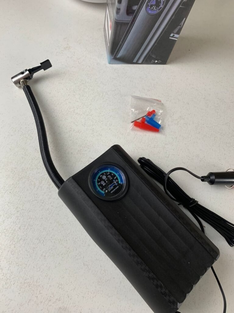 Compresseur d'Air Portable 12V – Gonflage Rapide, Précision Digitale & Polyvalence Totale