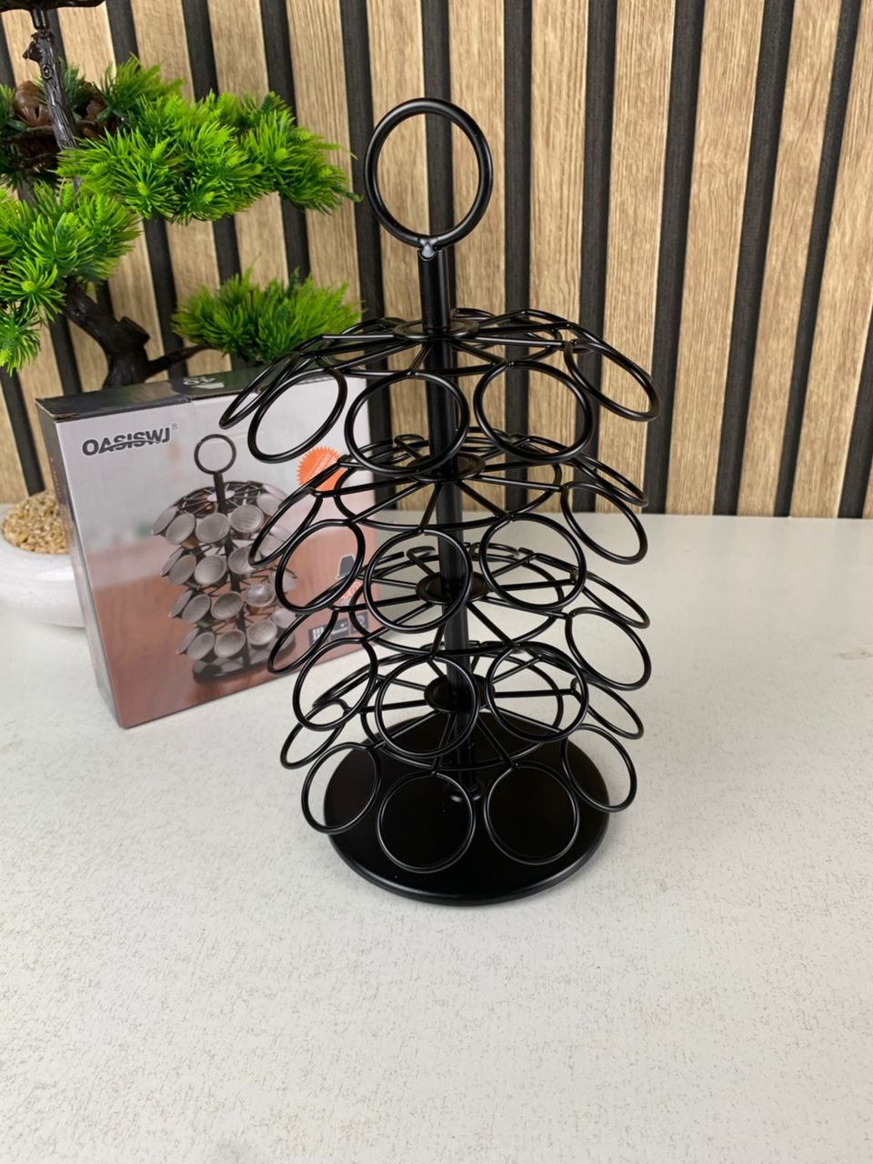 Support Présentoir de Capsules 40 PCS Rotatif 360 Degrés – Organisation élégante et accès facile à vos capsules de café - الصورة 7