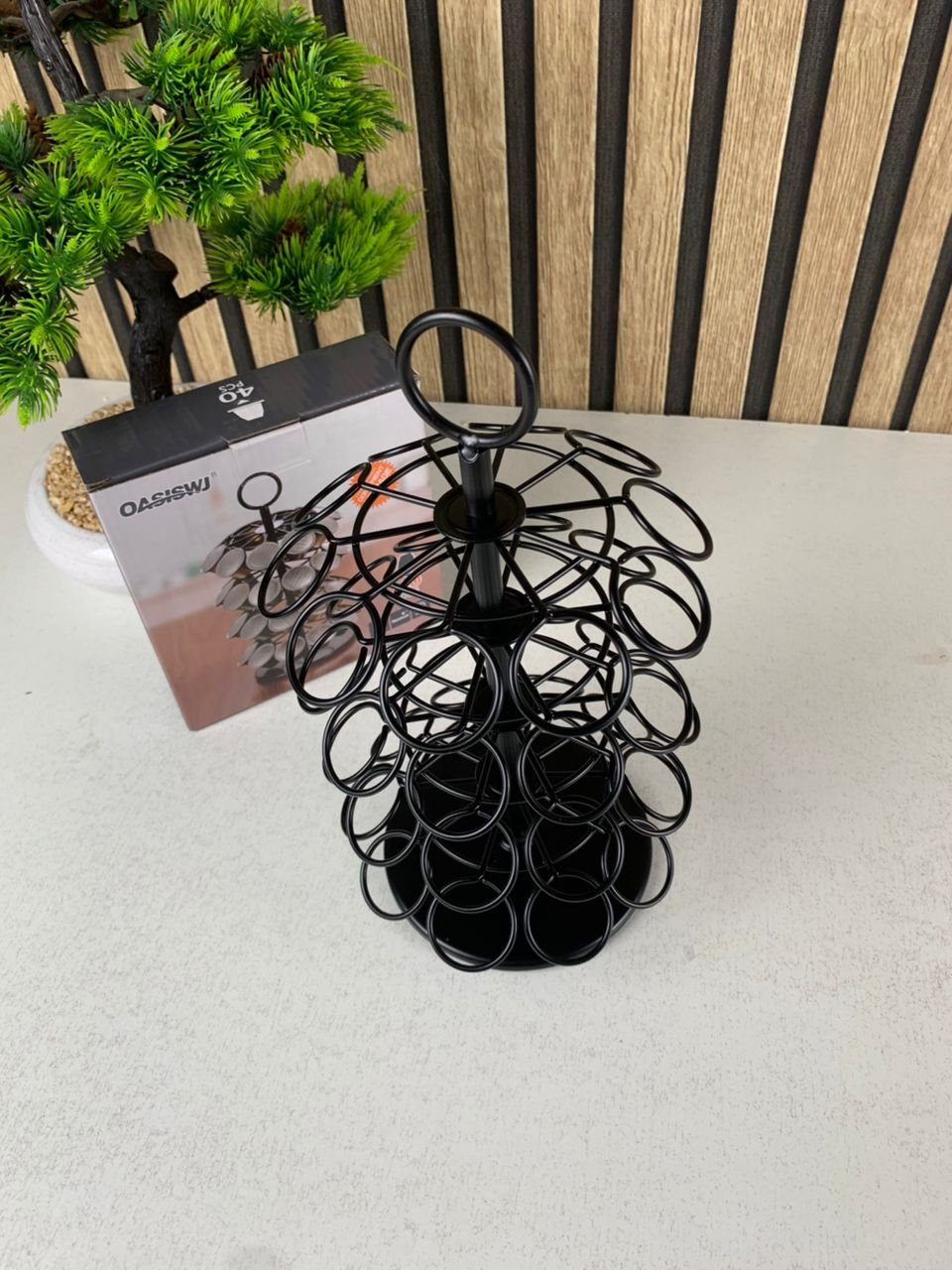 Support Présentoir de Capsules 40 PCS Rotatif 360 Degrés – Organisation élégante et accès facile à vos capsules de café - الصورة 8