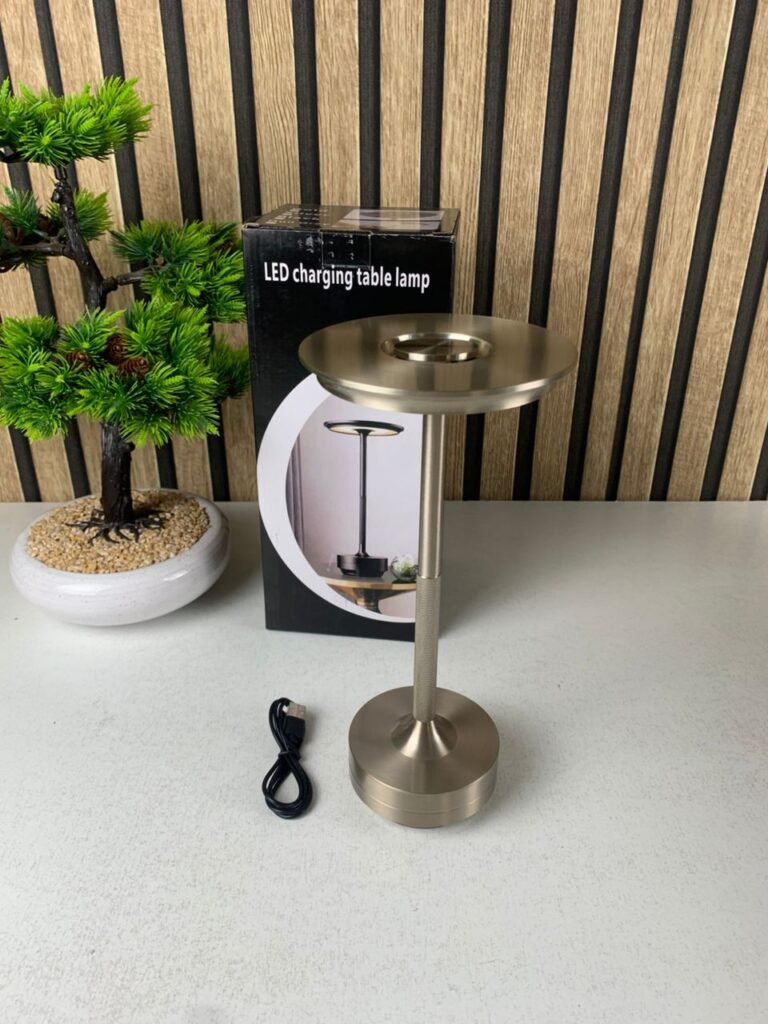 Lampe de table rechargeable sans fil LED 3 couleurs – Élégance, confort et polyvalence en un seul luminaire