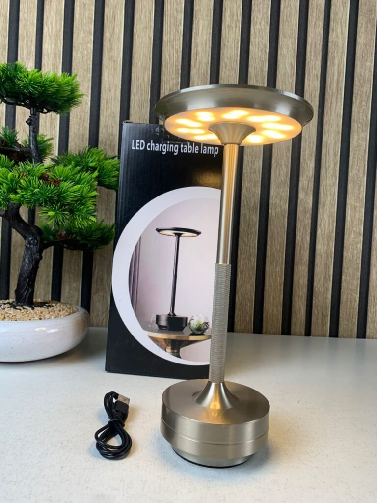 Lampe de table rechargeable sans fil LED 3 couleurs – Élégance, confort et polyvalence en un seul luminaire