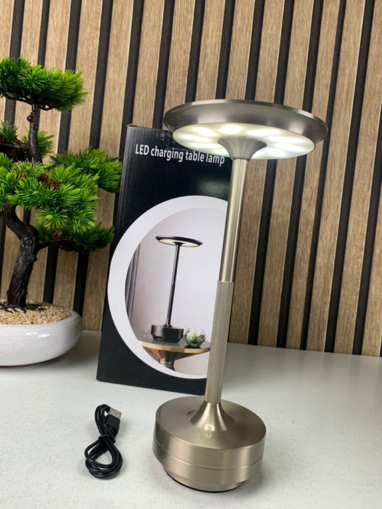 Lampe de table rechargeable sans fil LED 3 couleurs – Élégance, confort et polyvalence en un seul luminaire