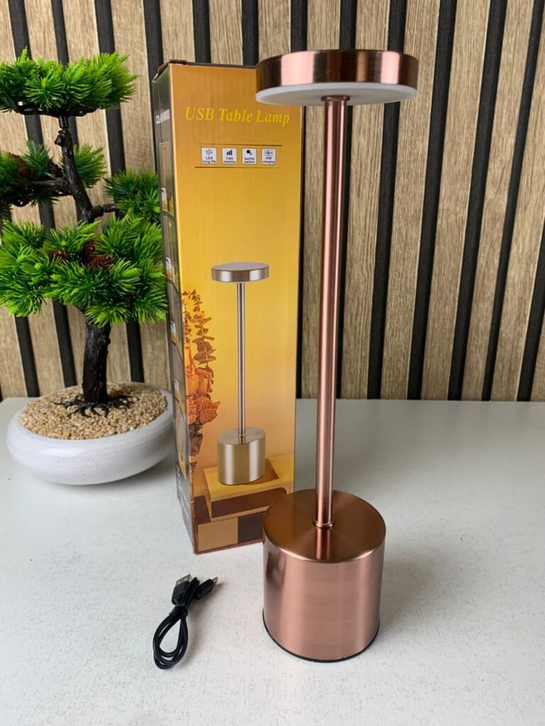Lampe de table LED tactile rechargeable 3 couleurs – Design classique – Éclairage élégant et pratique pour tous vos espaces