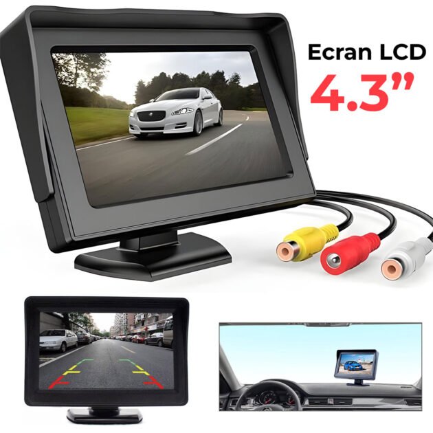 Moniteur de vue numerique de voiture TFT LCD 43 pour camera de  recul