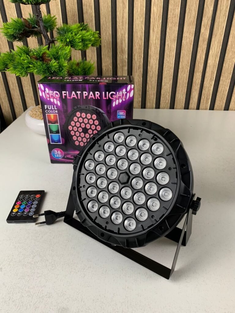 Projecteur Stroboscope LED RGB 36 LED – Effets Lumineux Scéniques Professionnels