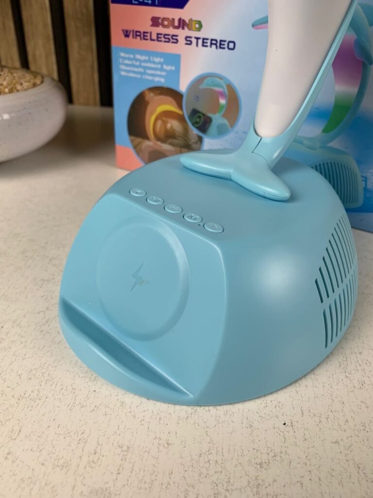 Haut-Parleur Bluetooth Dauphin L-41 – Son, Lumière & Charge Sans Fil en Harmonie