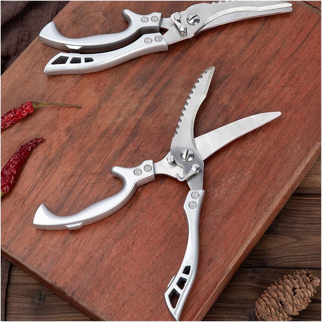 Ciseaux de Cuisine en Acier Inoxydable avec Manche en Aluminium VEMOSA - الصورة 4