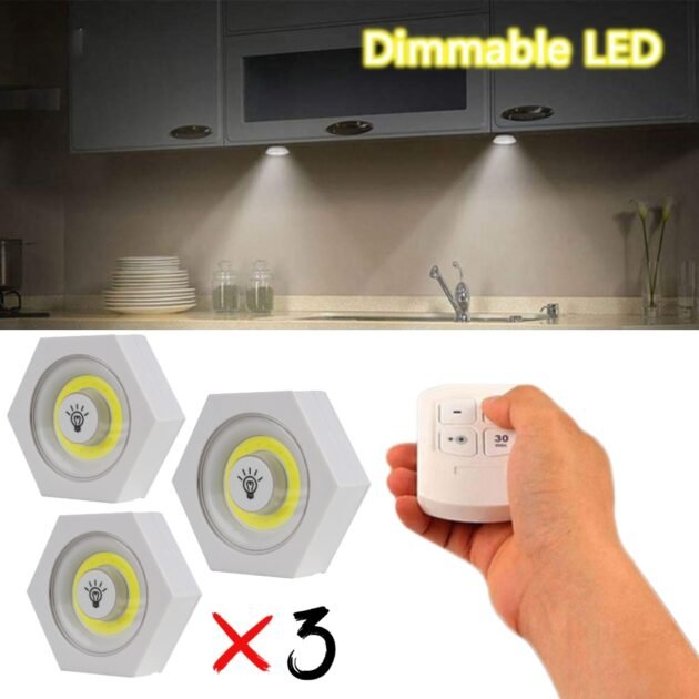Kit de 3 lampes LED Hexagone sans fil avec télécommande – Éclairage intelligent