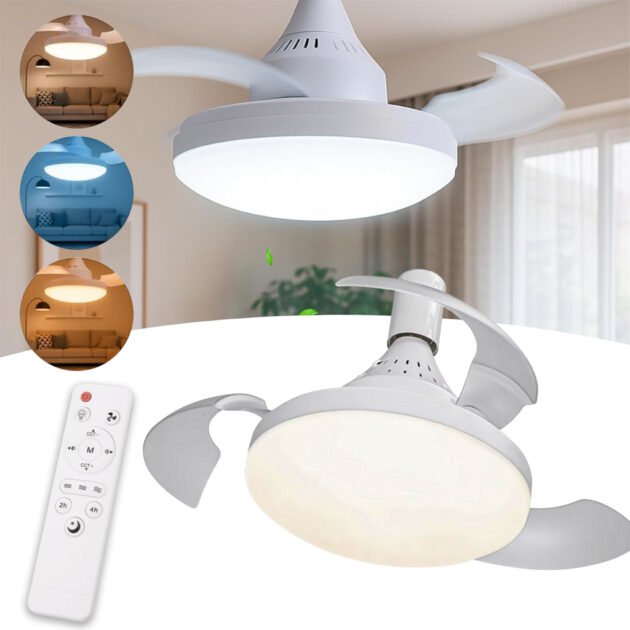 Ventilateur de plafond rétractable VT03 – Élégance & Fraîcheur Intelligente